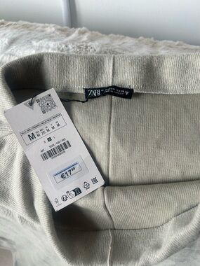 NWT Zara Cream Straight Maxi Skirt